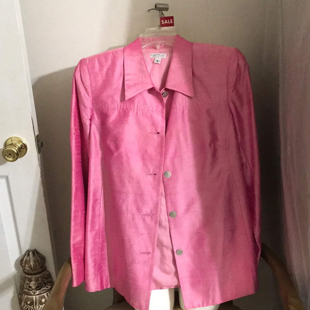 A Pea In The Pod 100% Raw Silk Jacket Maternity